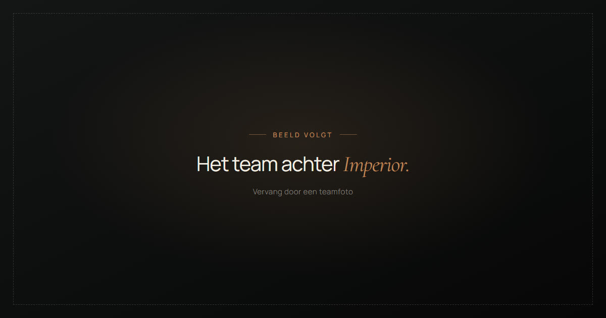 Het team achter Imperior